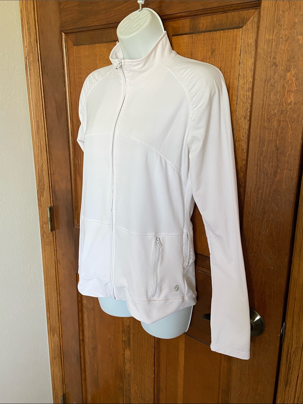 LIJA off white full zip athletic performance jacket golf tennis gym Size Medium - Picture 4 of 10